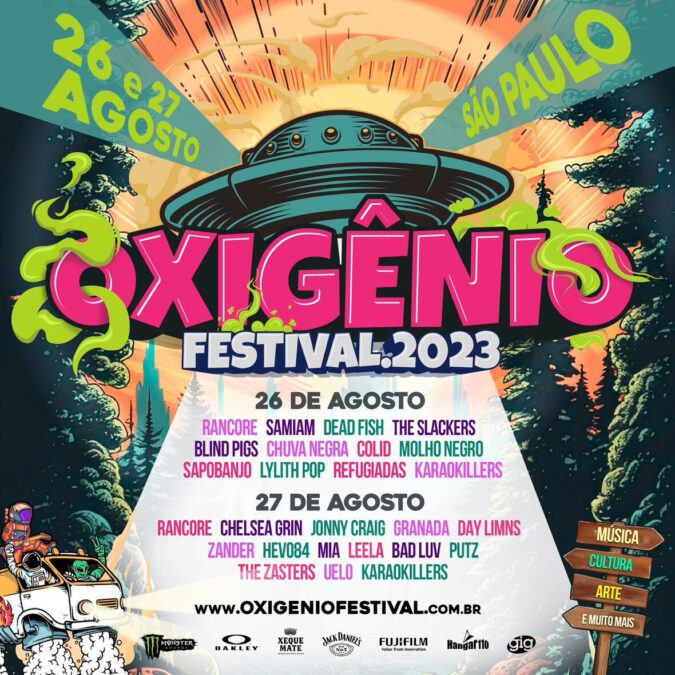 Oxigênio Festival 2023 acontece em novo local nos dias 26 e 27 de agosto