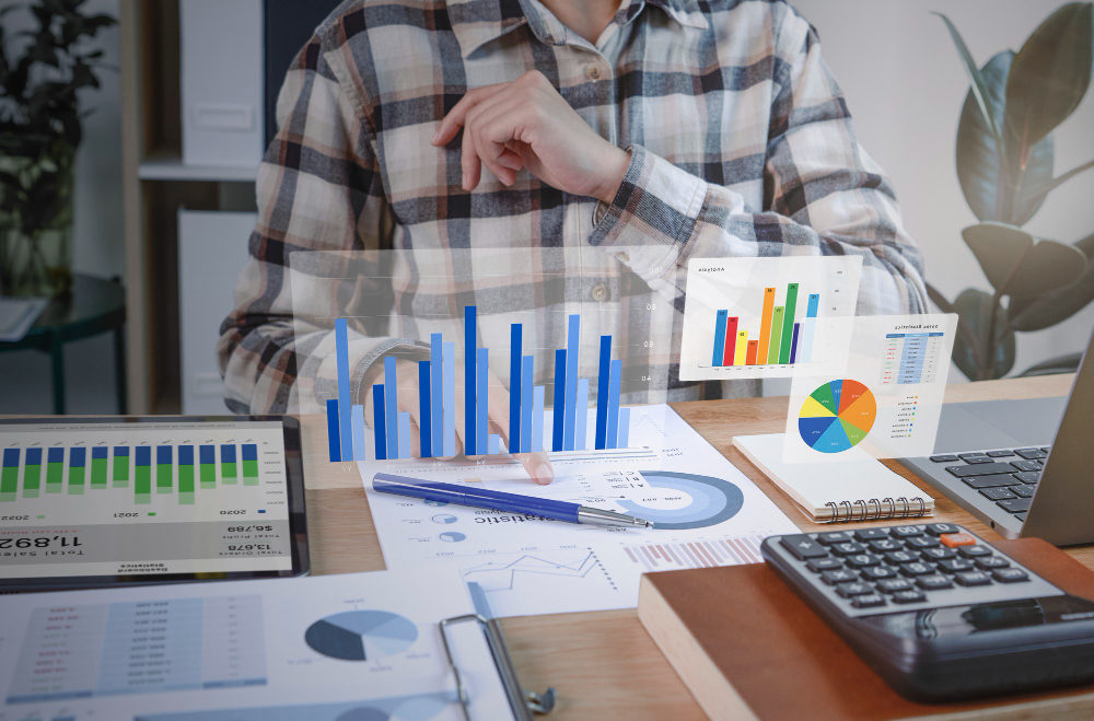 Businesspeople Working Finance Accounting Analyze Financi1