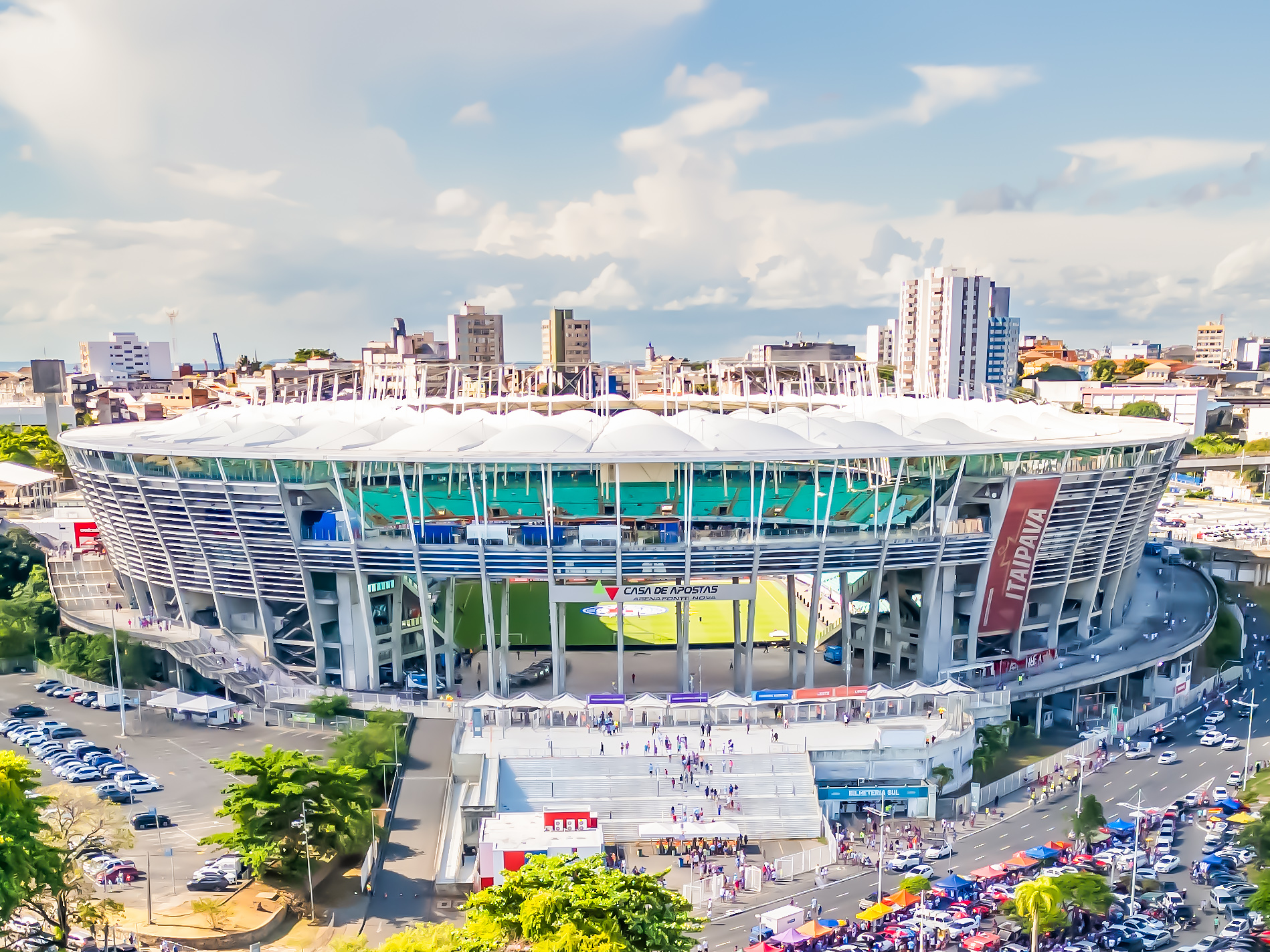 Fachada Casa De Apostas Arena Fonte Nova San Junior 2024