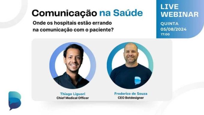 Webinar gratuito reúne líderes em saúde em debate sobre estratégias de comunicação para o setor