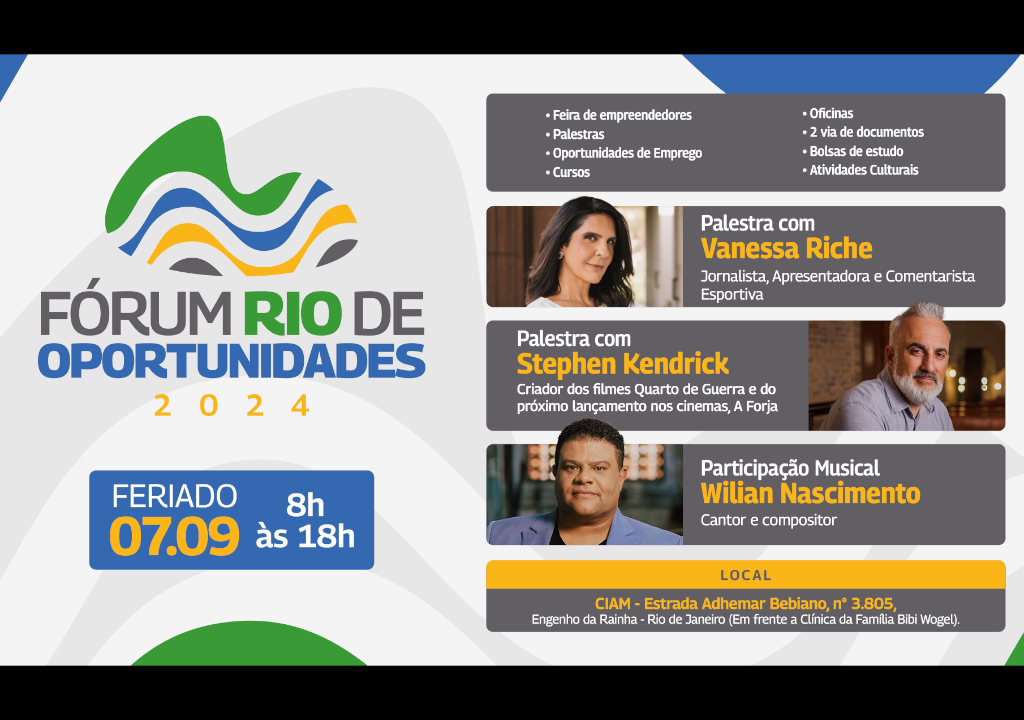 Rio de Janeiro recebe primeira edição do Fórum Rio de Oportunidades