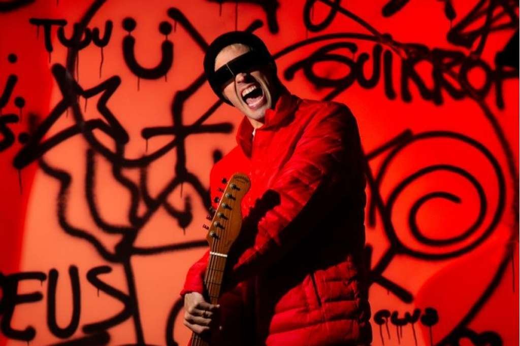 O cantor e compositor Guirroh. Foto: Fabrício Campos.